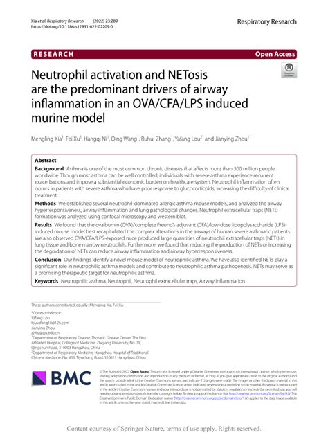 PDF Neutrophil Activation And NETosis Are The Predominant Drivers Of