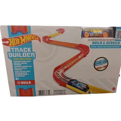 Pista Hot Wheels Track Builder Curvas Premium Shopee Brasil