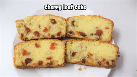 Cherry Loaf Cake How To Make A Soft And Tasty Cherry Cake Youtube