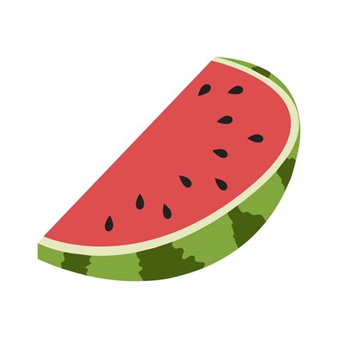 Premium Vector Watermelon Icon Depicting Sliced Slices Of Ripe