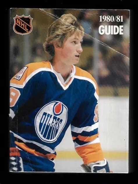 Nhl Media Guide Wayne Gretzky On Cover Pages Ex