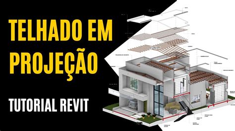 Aulas De Revit Para Iniciantes Telhado Em Projeção No Revit Youtube