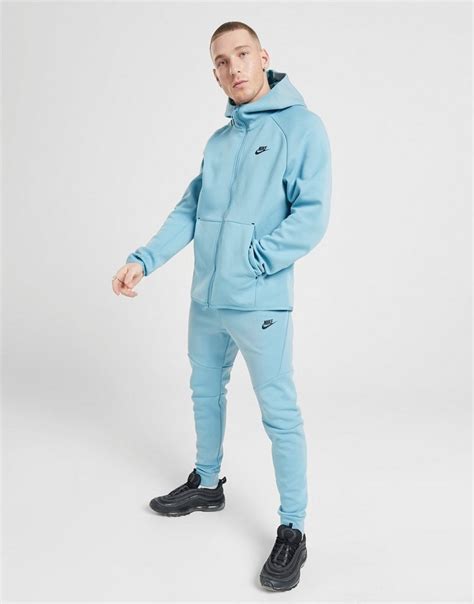 Buy Blue Nike Tech Fleece Windrunner Hoodie Men's | JD Sports | JD ...