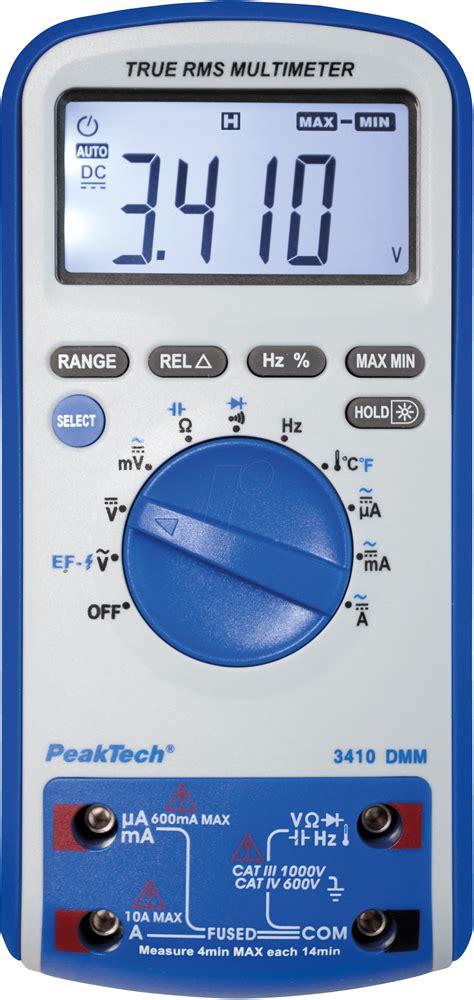 Peaktech 3410 Multimeter Digital 6000 Counts Trms Bei Reichelt