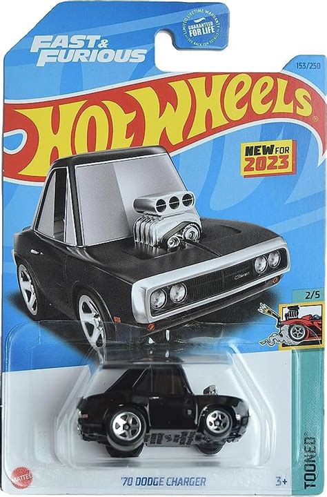 Amazon Hot Wheels 70 Dodge Charger Tooned 2 5 Black 153 250