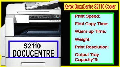 Fuji Xerox S2110 Multifunctional Photocopier Price Review YouTube