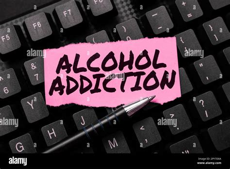 Conceptual Display Alcohol Addiction Business Concept Characterized By