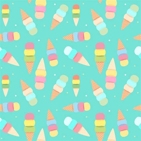 Ice Cream Seamless Pattern Background Vector Illustration 4262307 Vector Art At Vecteezy