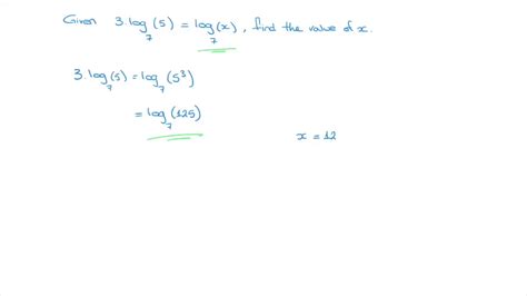 Logarithms Multiplication By A Scalar Power Rule Simplifying Expressions Tutorial 8