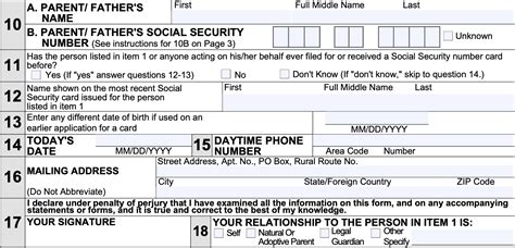 Form SS 5 Instructions Obtaining A New Social Security Card