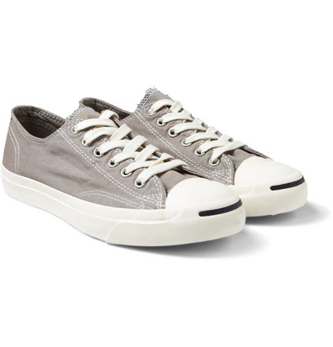 Converse Jack Purcell Canvas Sneakers in Gray for Men | Lyst