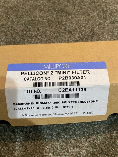 Millipore Pellicon 2 Mini Cassette Biomax 30 Kda Screen A 0 1 P2b030a01 Pes Ebay