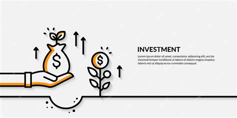 Premium Vector Investment Banner Growing Business Finance Concpet