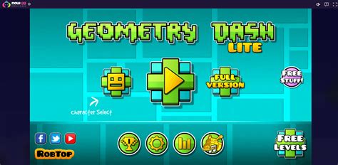 Play Geometry Dash Lite On Any Device And With A Single Click On The