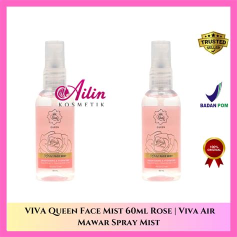 Mawar Ailin Viva Queen Face Mist 60ml Rose Viva Rose Water Spray Mist