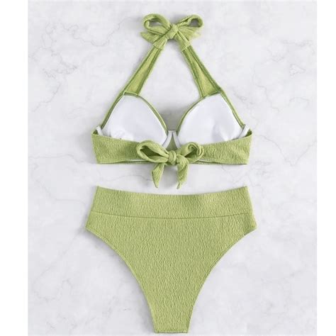 Bkn Set Bikini Xanh C M C P Cao C G Ng Bikini More