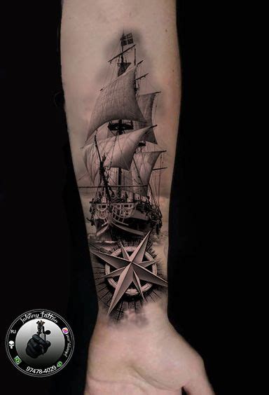 Tatto Caravela Tatuagem De Navio Tatuagem De Navio No Bra O