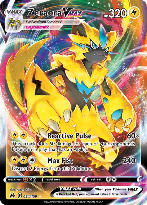 Zeraora VMAX Crown Zenith CRZ 054 PkmnCards