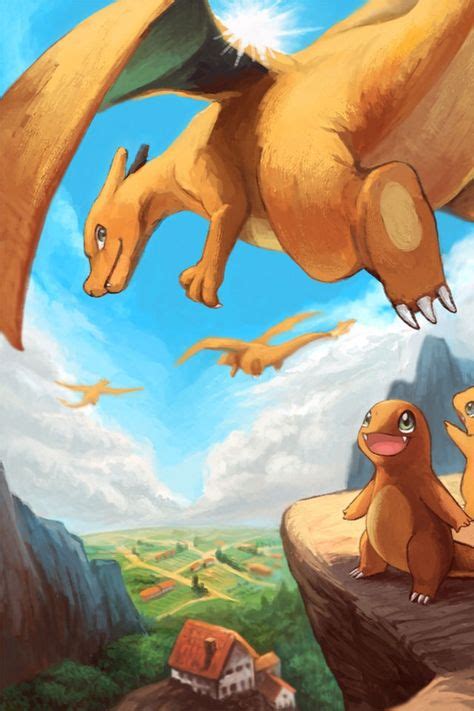 Pokemon Artwork Wallpaper Dracaufeu Salameche Avec Images Dracaufeu