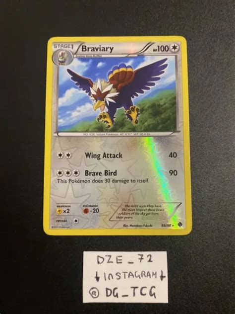 POKEMON EMERGING POWERS Braviary 88 98 Reverse Holo NM EUR 5 82