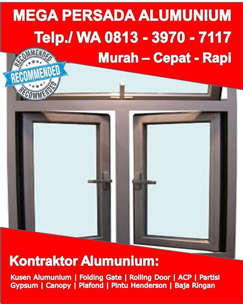 Brosur Kusen Aluminium Ykk Pintu Aluminium