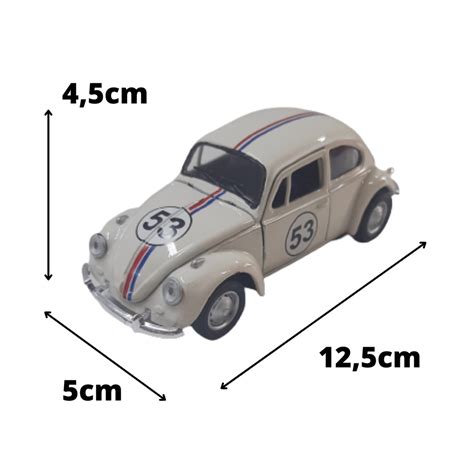 Miniatura Fusca Herbie Escala Shopee Brasil