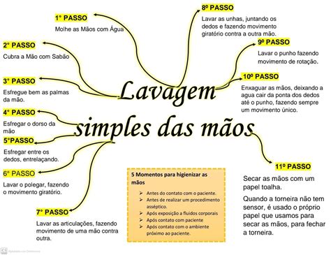 Mapa Mental Higienização Das Mãos Librain