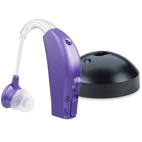 Medca Rechargeable Digital Behind Ear Personal Hearing Amplifier Blue