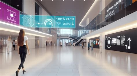 Premium Photo Future Shopping Mall Technology