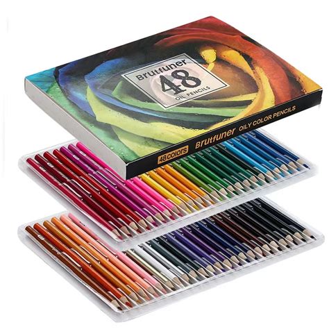 Brutfuner 48 72 120 180 Oil Color Pencil Set Artist Painting Sketch