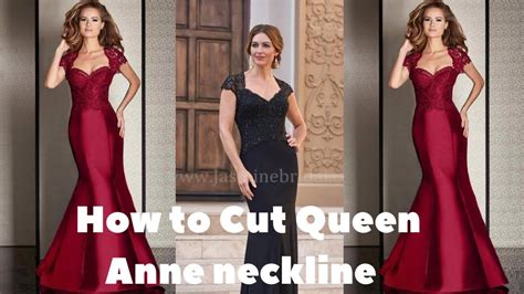 How To Cut And Sew Queen Anne Neckline With Bustier Easy Method To Cut And Queen Anne