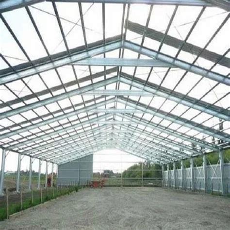 Steel Stainless Steel Modular Warehouse Stock Yard Roofing Shed For