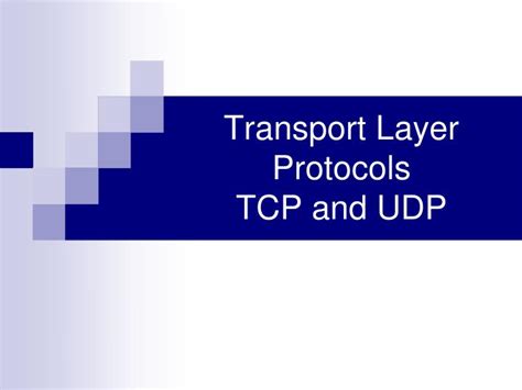 Ppt Transport Layer Protocols Tcp And Udp Powerpoint Presentation Free Download Id 6258917