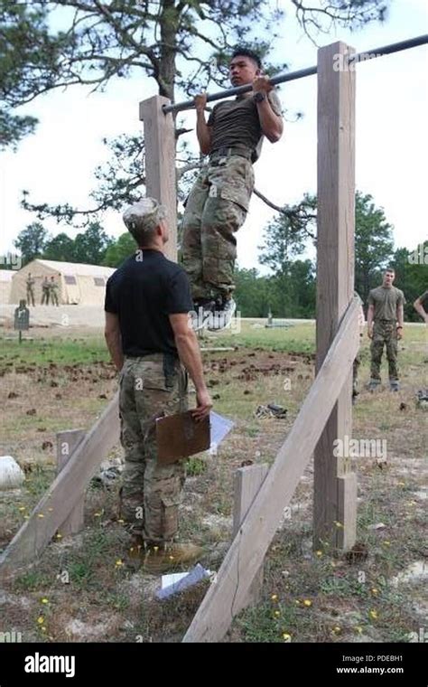 A U S Army Paratrooper Assigned To The 82nd Airborne Division Performs