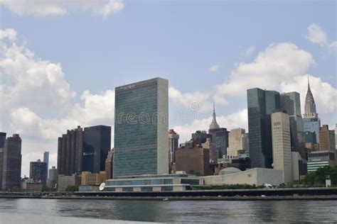 United Nations Headquarters Building In Midtown Manhattan New York