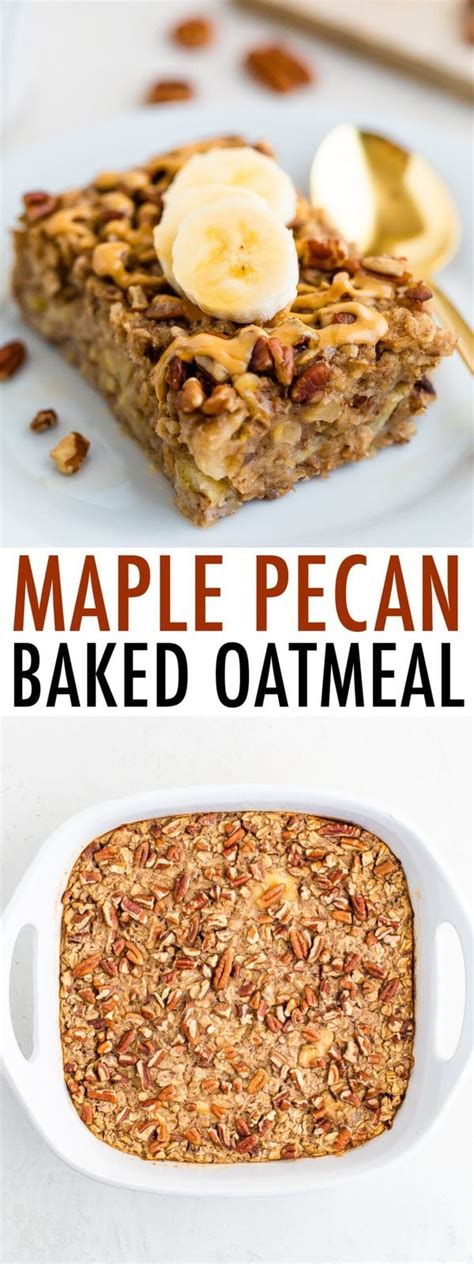 Easy Maple Pecan Baked Oatmeal Eating Bird Food