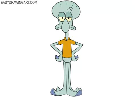 How To Draw Squidward Easy Drawing Art