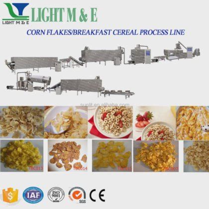 2023 Extruded Breakfast Cereals Machine Automatic Corn Flakes