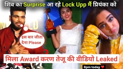 Shiv Thakre In Lock Upp Season 2 Priyanka Chahar Choudhary Award