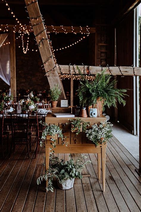 Barn Wedding Decorations Table Decorations Urban Barn Dark Wedding