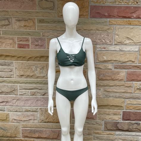 Unbranded Swim Green Bikini Swimsuit Set Size Medium Poshmark