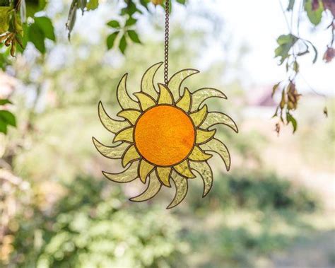 Stained Glass Sun Catcher Custom Stained Glass Panel Garden Suncatcher Tiffany Glass Window