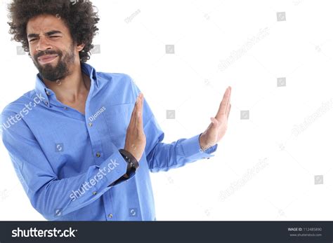 Man Is Saying No Stock Photo 112485890 Shutterstock