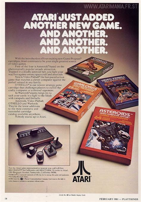 Atari Ad 1981 Gaming Ads Retro Video Games Vintage Video Games