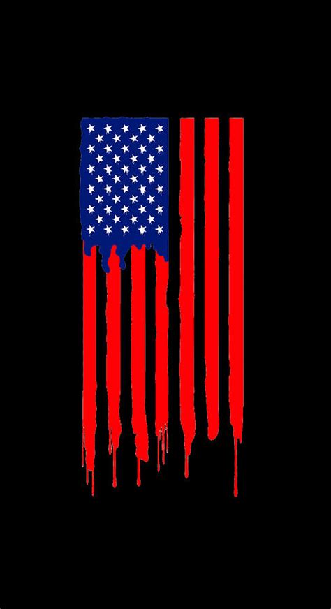 Black Lives Matter. American Flag Graffiti. On Black. Digital Art by ...