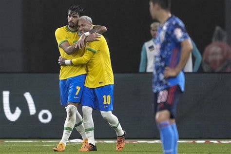 gol de pênalti de Neymar Brasil vence Japão em amistoso Esportes