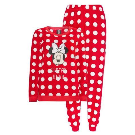 Minnie Mouse Polka Dot Pyjamas 2pc Set Pyjamas Womens