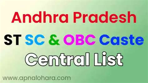 Latest: Andhra Pradesh Caste List 2025 PDF Download | ST SC OBC Caste List