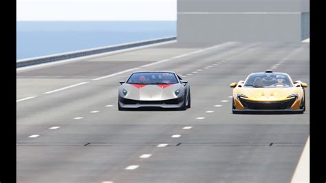 Lamborghini Sesto Elemento Vs McLaren P1 Drag Race 20 KM YouTube