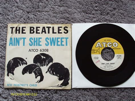 1964 Original Atco 6308 The Beatles Aint She Sweet 45 Wslve Auction Details